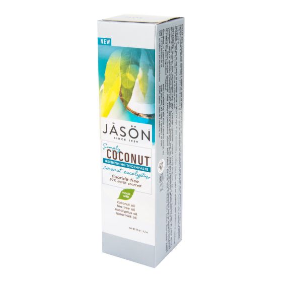 Zubní pasta simply coconut eukalyptus 119 g   JASON