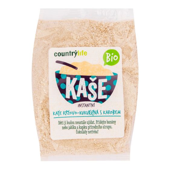 Kaše rýžovo-kukuřičná s karobem 200 g BIO   COUNTRY LIFE