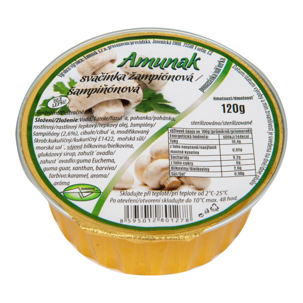 Svačinka žampionová 120 g AMUNAK