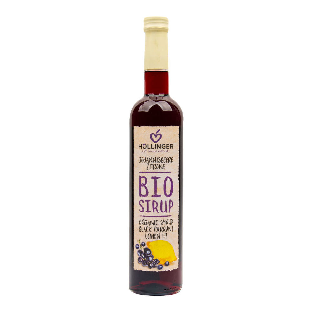 Sirup černý rybíz s citronem 500 ml BIO HOLLINGER