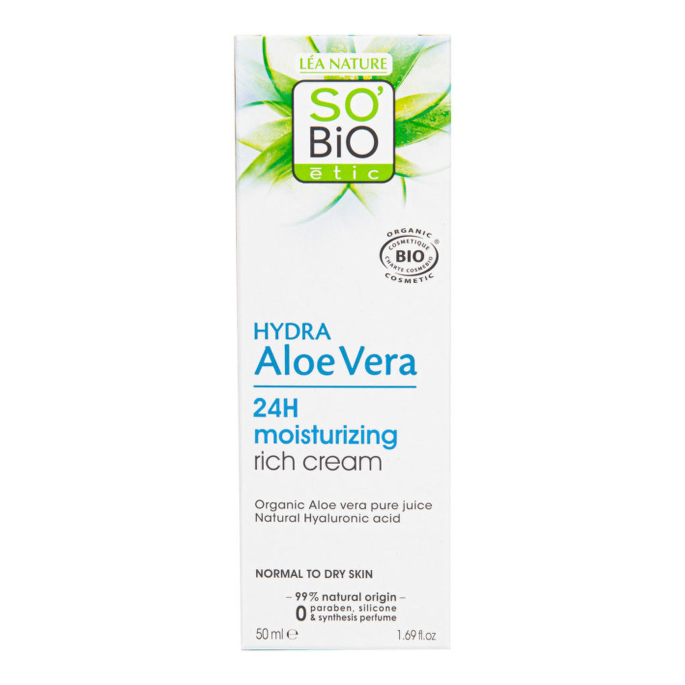 Krém bohatě hydratující denní Aloe vera 50 ml BIO SO’BiO étic