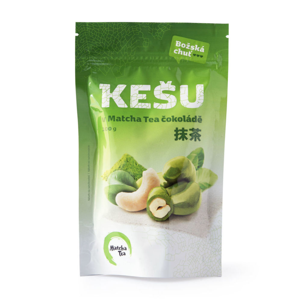 Kešu ořechy v matcha tea čokoládě 100 g MATCHA TEA