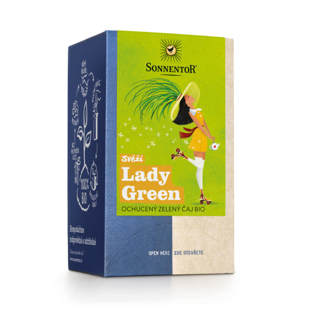 Čaj Svěží Lady Green 21,6 g BIO SONNENTOR