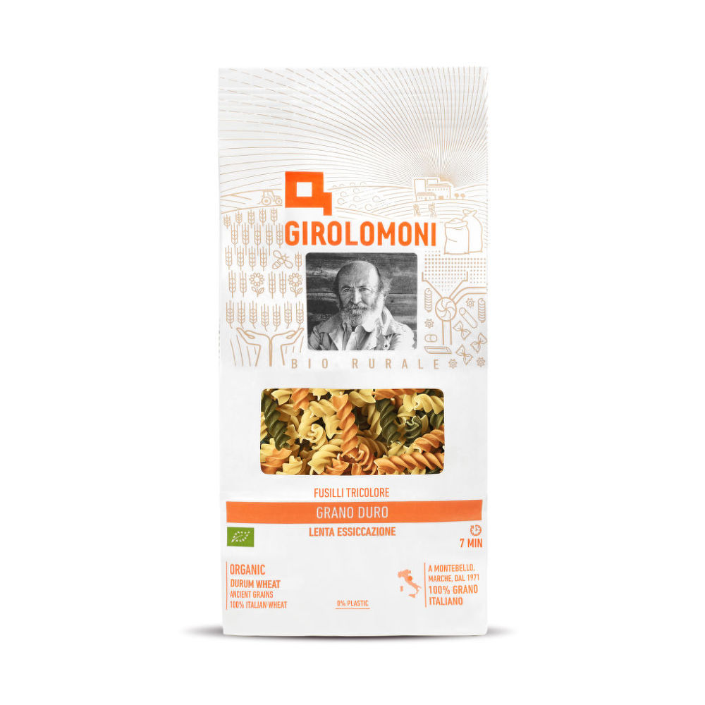 Těstoviny fusilli semolinové mix 500 g BIO GIROLOMONI