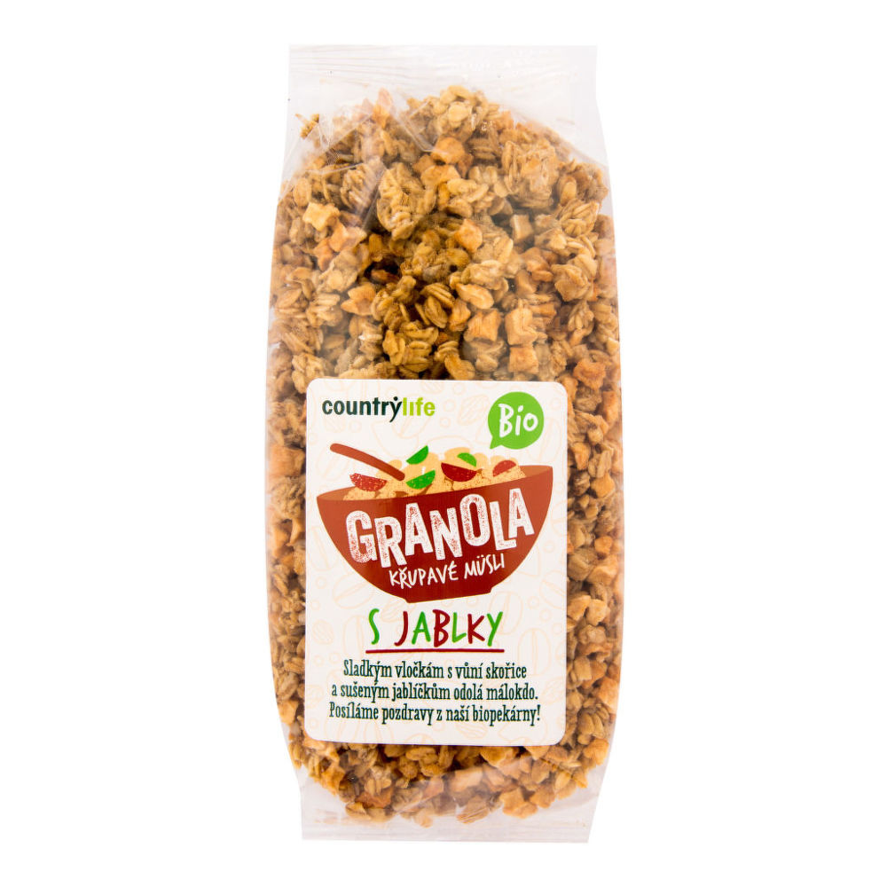 Granola - Křupavé müsli s jablky 350 g BIO COUNTRY LIFE