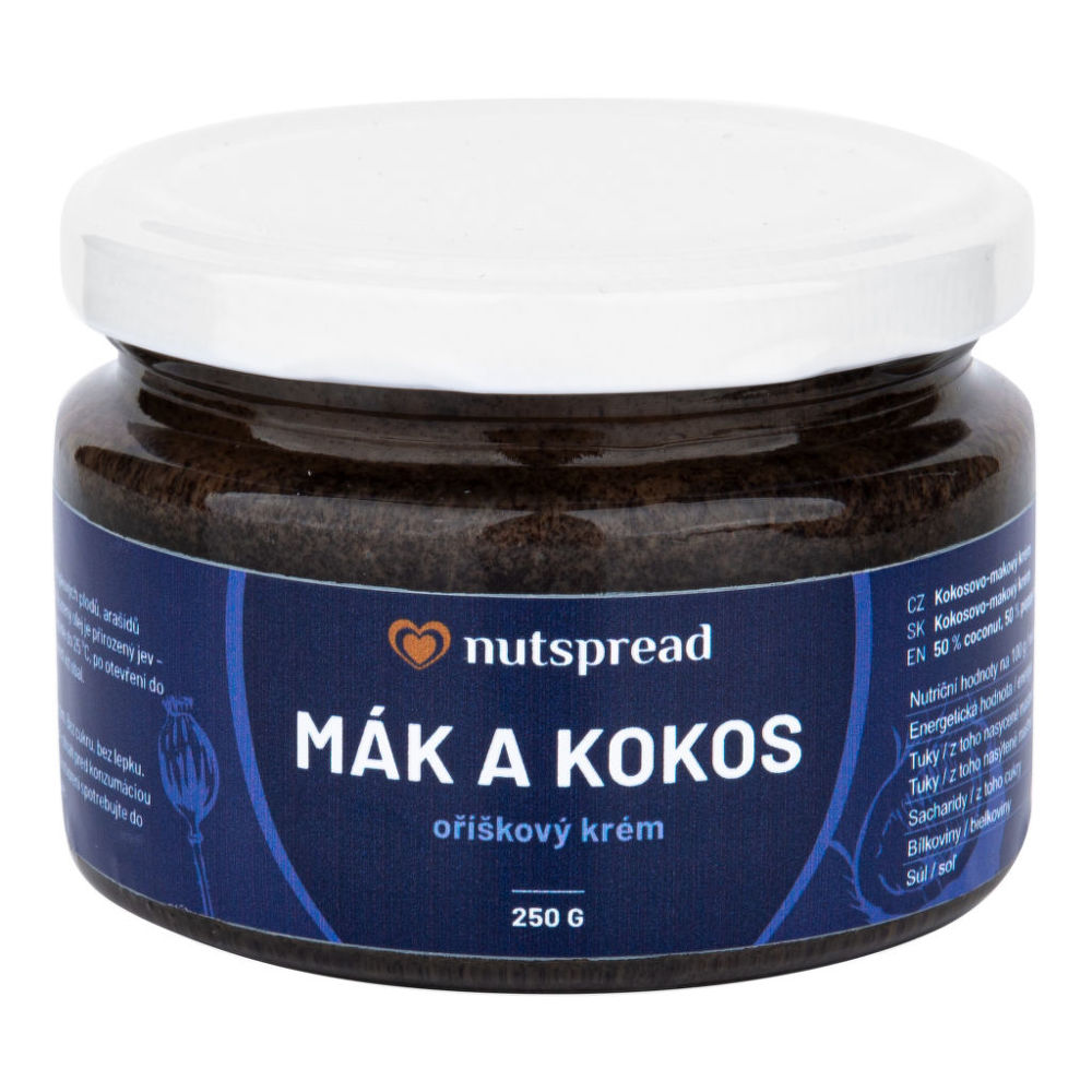 Krém mák a kokos 250 g NUTSPREAD