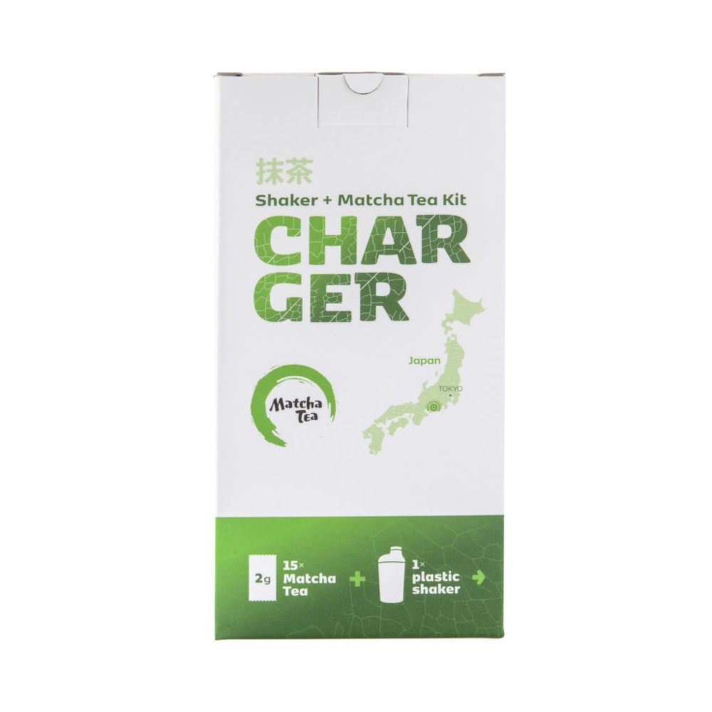 Sada shaker 0,5 l a 15 x 2 g čaje matcha BIO MATCHA TEA