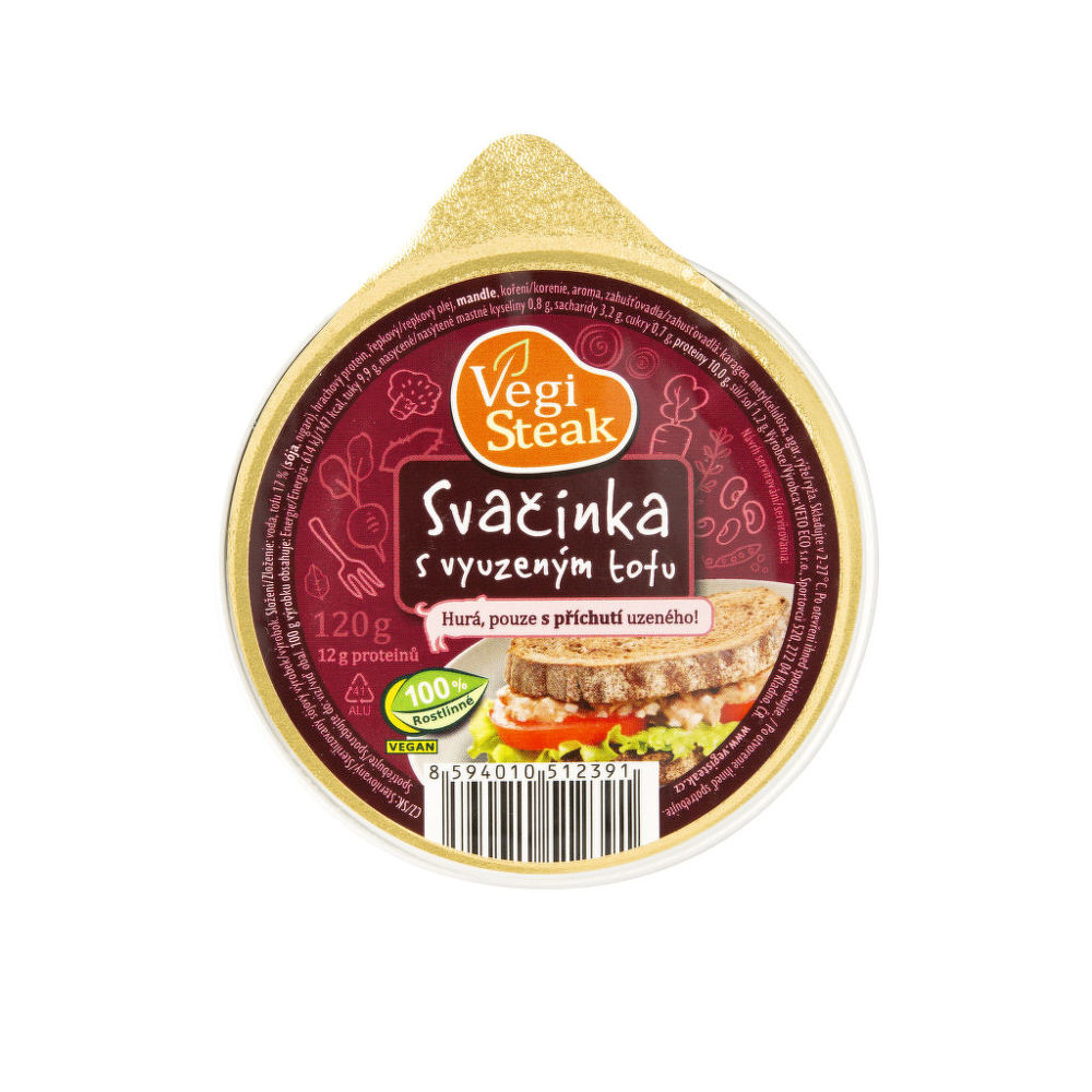 Vegi steak svačinka s vyuzeným tofu 120 g VETO ECO