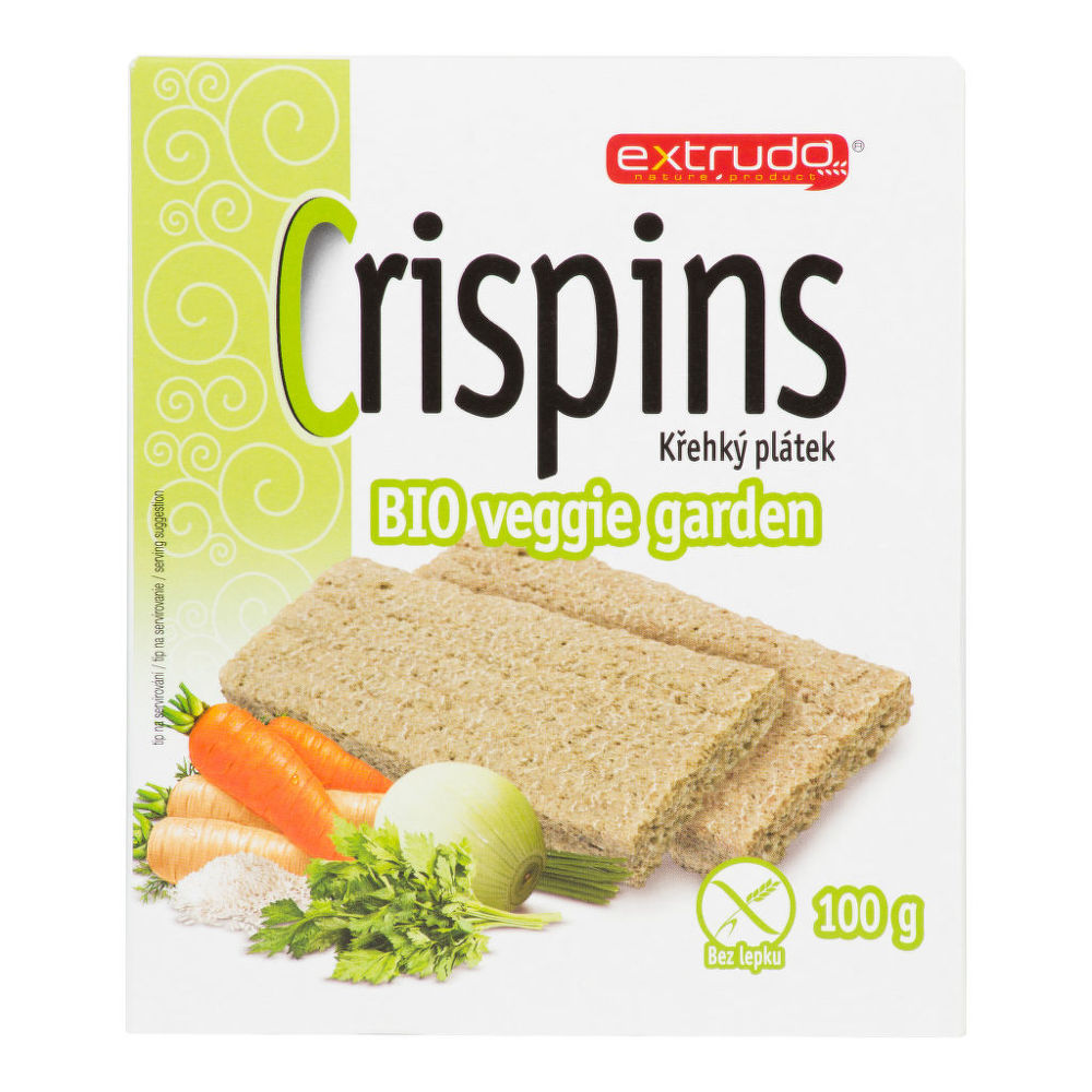 Chlebíček veggie garden 100 g BIO EXTRUDO