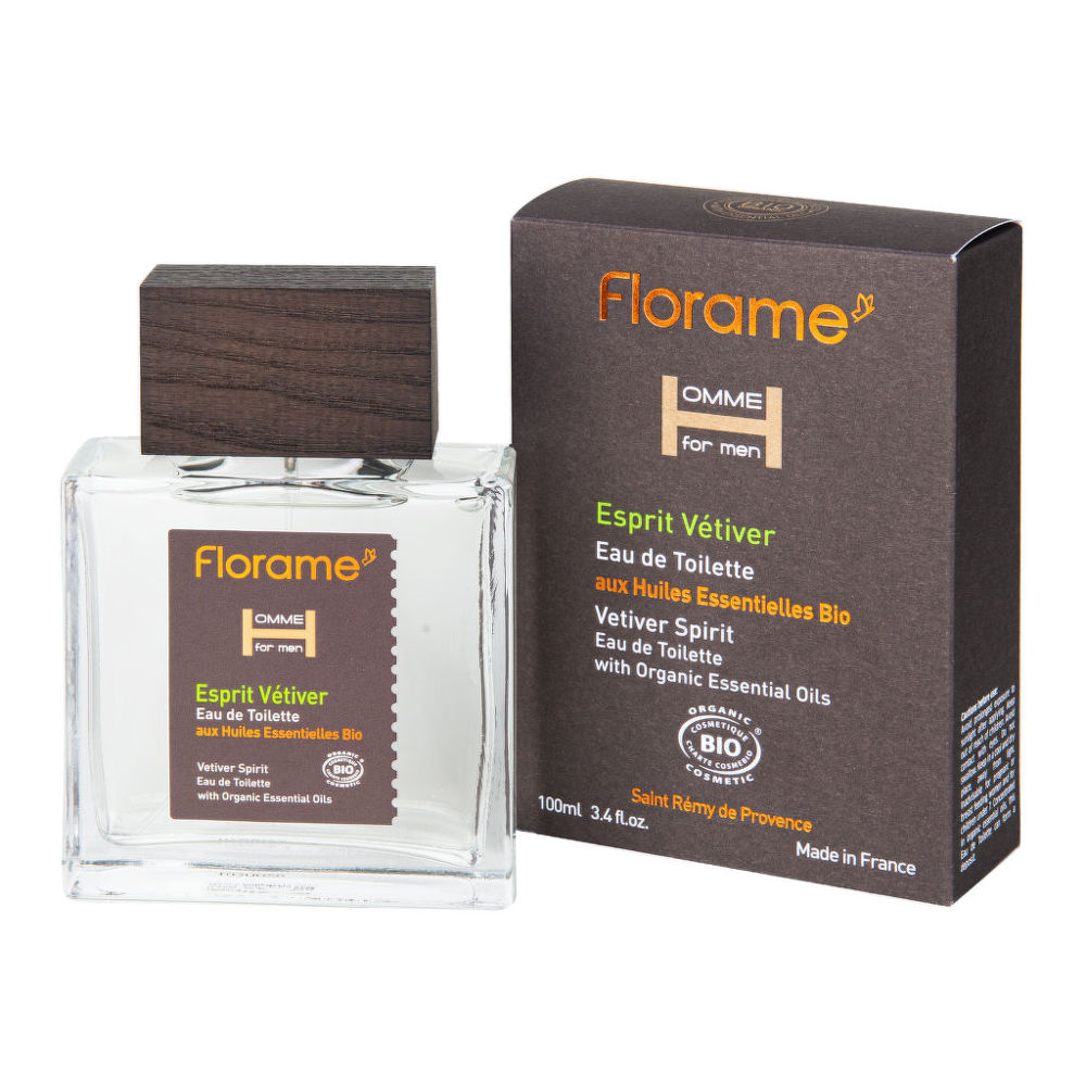 FLORAME Toaletní voda HOMME Esprit Vétiver 100 ml BIO