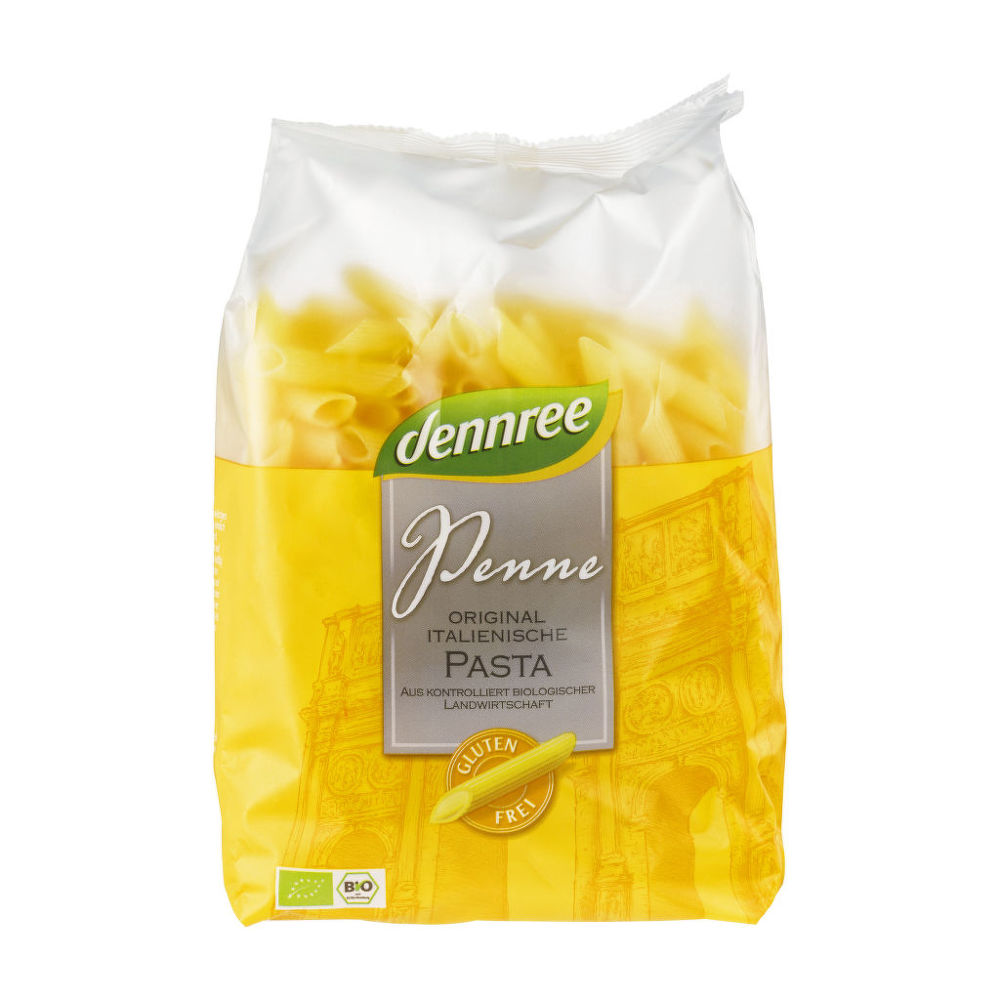 Těstoviny penne kukuřično-rýžové 500 g BIO DENNREE