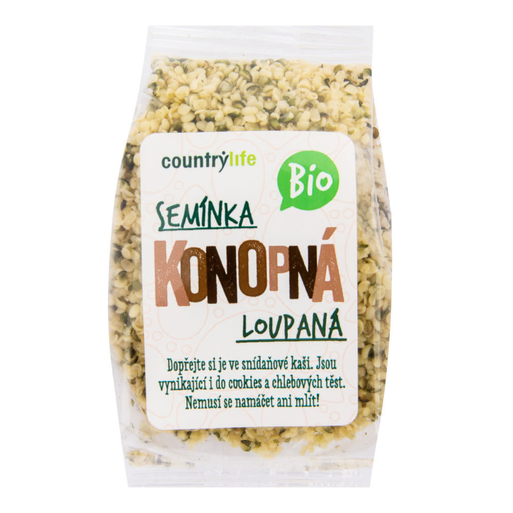 Konopná semínka loupaná 100 g BIO COUNTRY LIFE