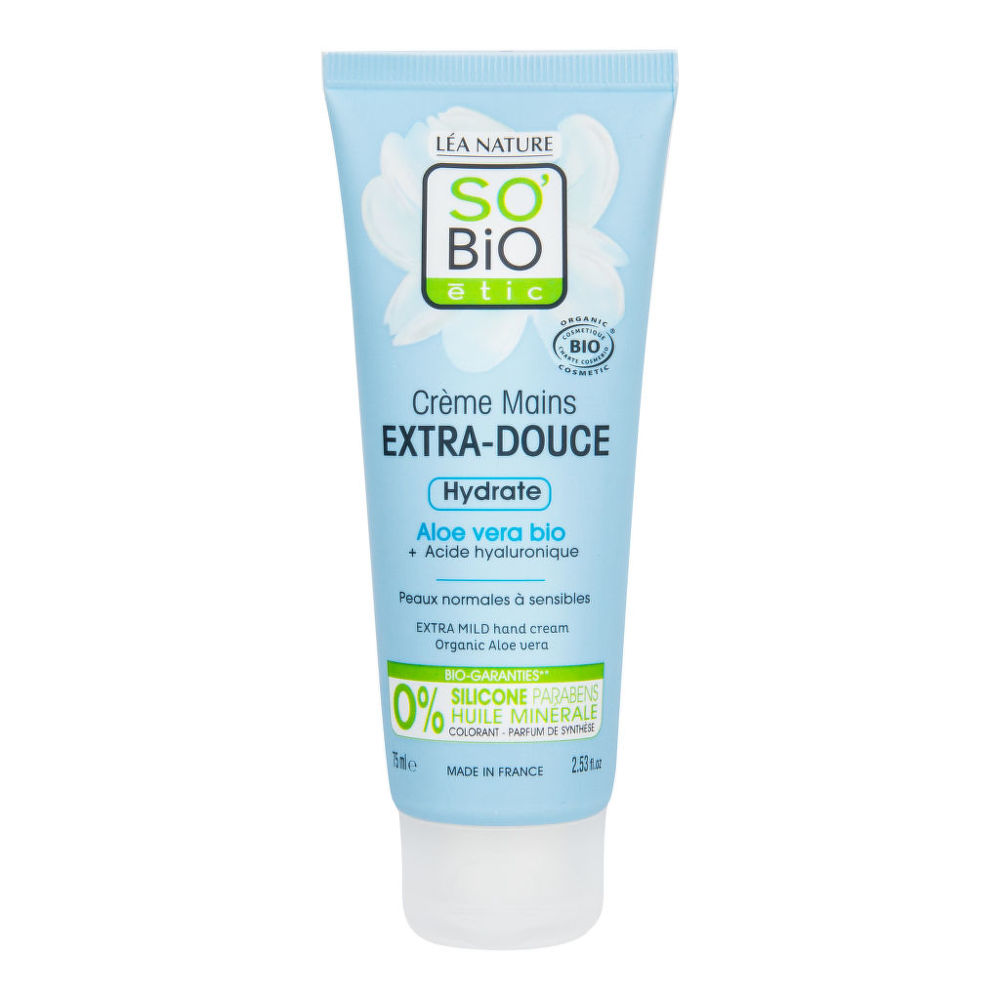 Krém na ruce Extra jemný hydratační s aloe vera 75 ml BIO SO’BiO étic