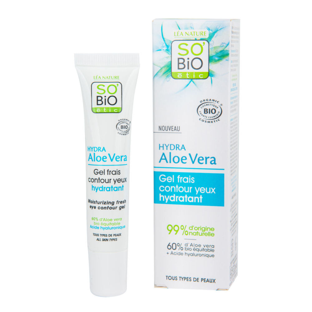 Gel oční Aloe vera — hydratace a svěžest — všechny typy pleti 15 ml BIO SO’BiO étic