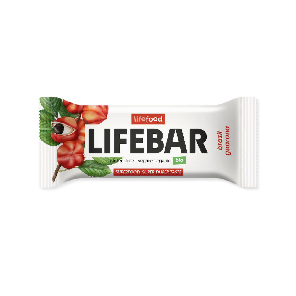 Tyčinka Lifebar s para ořechy a guaranou 40 g BIO LIFEFOOD