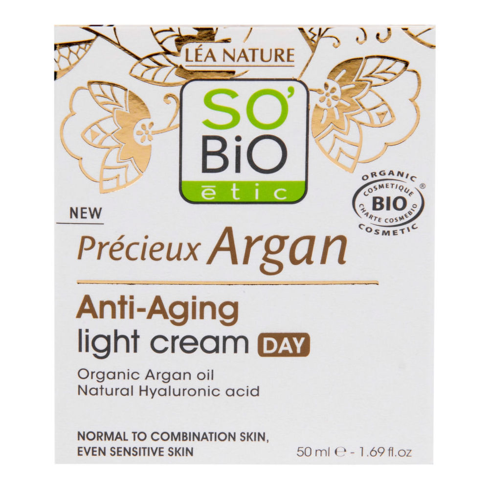 Krém denní lehký pro normální až smíšenou pleť 50 ml BIO Anti-age Precieux Argan SO’BiO étic