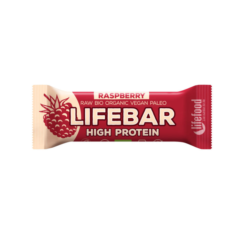 Tyčinka Lifebar protein malinová 47 g BIO LIFEFOOD