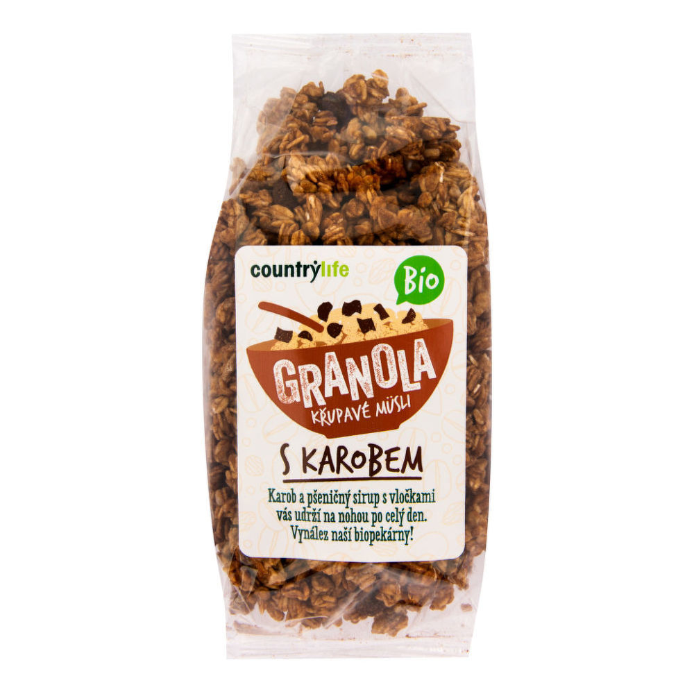 Granola - Křupavé müsli s karobem 350 g BIO COUNTRY LIFE