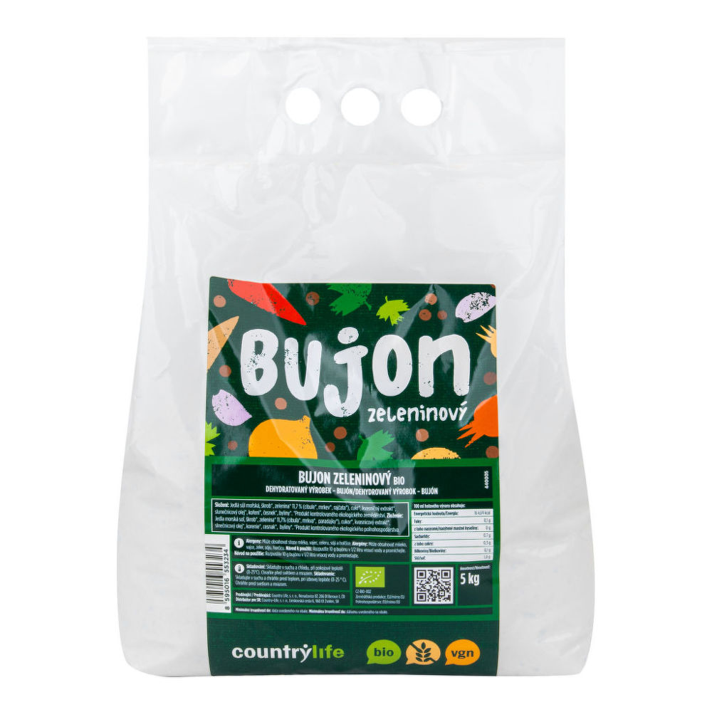 COUNTRY LIFE Bujon zeleninový 5 kg BIO