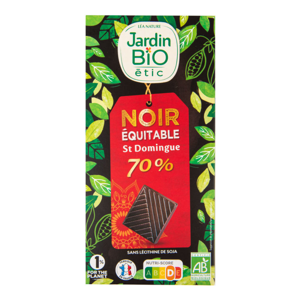 Čokoláda hořká 70% 100 g BIO JARDIN BIO