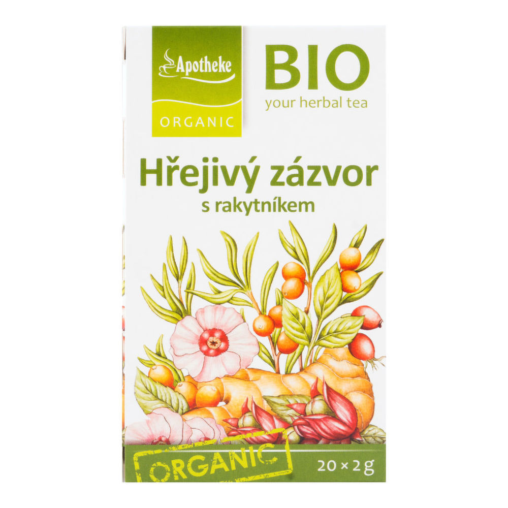 Mediate ČAJ HŘEJIVÝ ZÁZVOR A RAKYTNÍKEM BIO 40 g