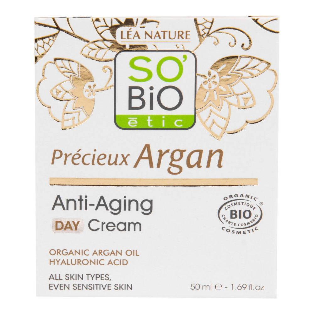 Krém denní 50 ml BIO Anti-age Precieux Argan SO’BiO étic