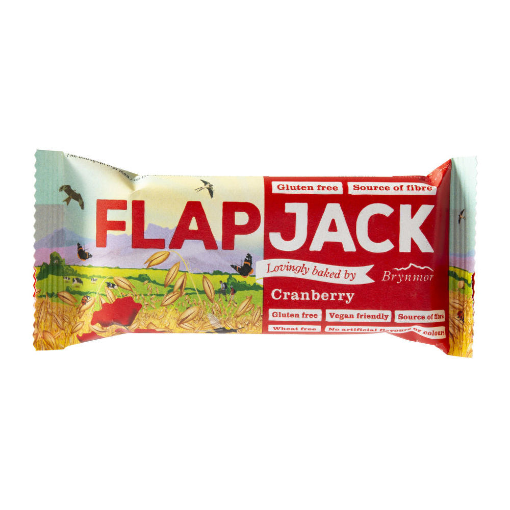 Flapjack ovesný brusinka bezlepkový 80 g BRYNMOR