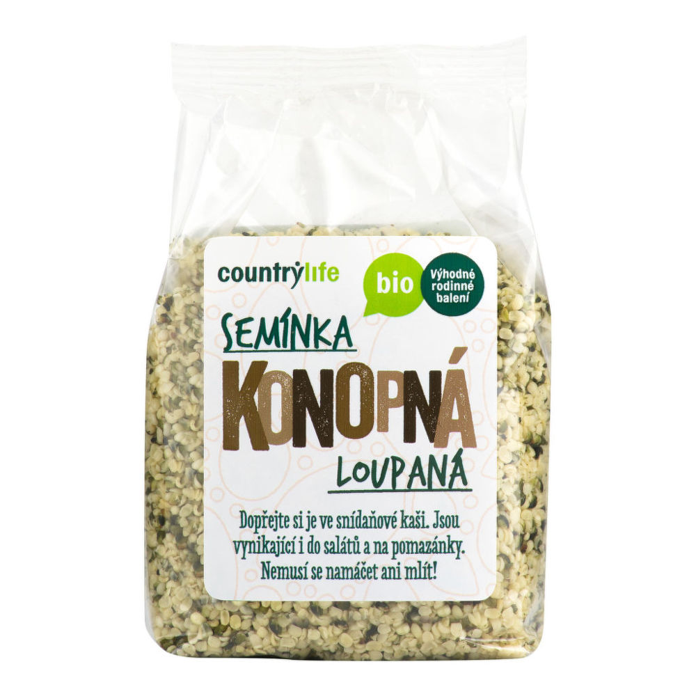 Konopná semínka loupaná 250 g BIO COUNTRY LIFE