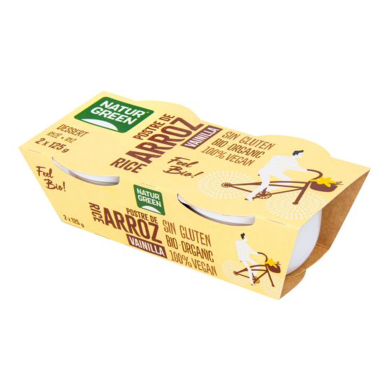 Dezert rýžový s vanilkovou příchutí 2x125 g BIO   NATURGREEN
