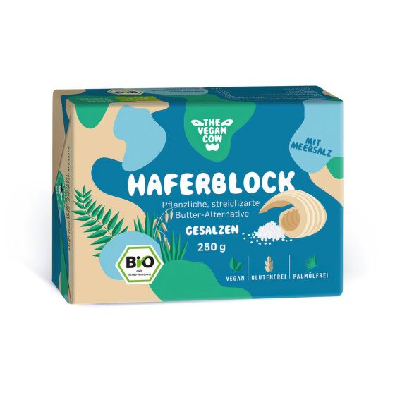Blok ovesný se solí 250 g BIO   THE VEGAN COW