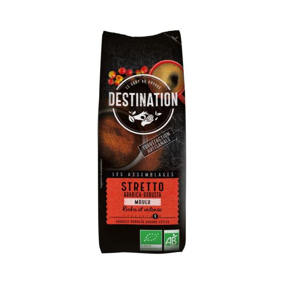 Káva mletá Stretto 250 g BIO   DESTINATION