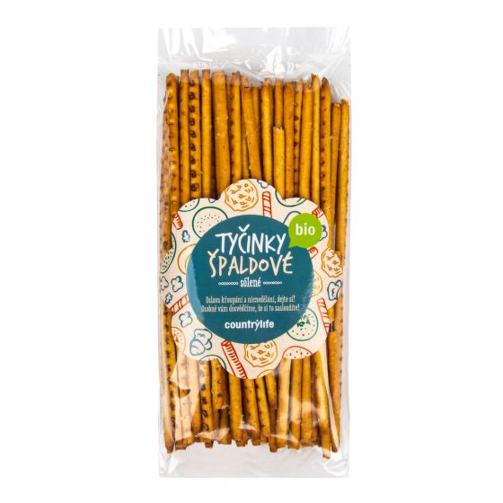 Tyčinky špaldové solené 150 g BIO   COUNTRY LIFE