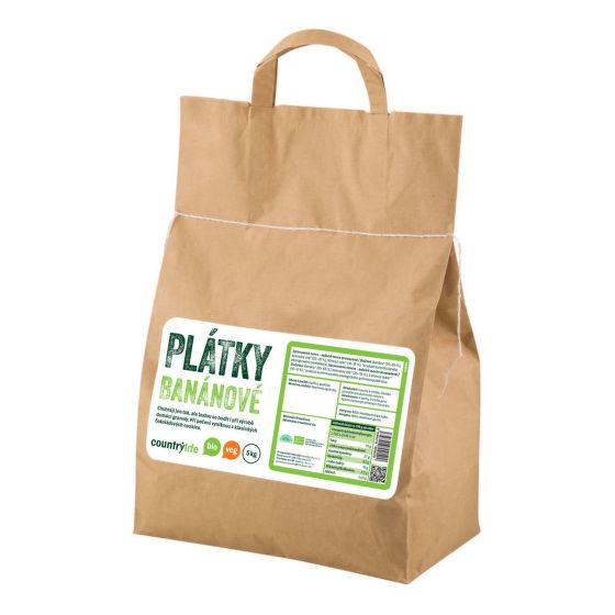 Banánové plátky 5 kg BIO   COUNTRY LIFE
