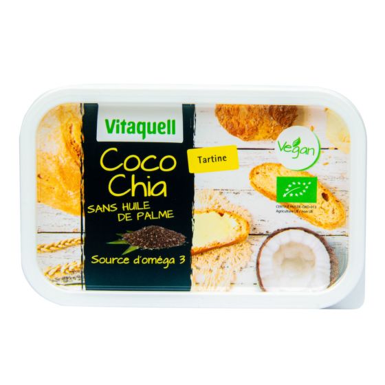 Margarín Coco-Chia 250 g BIO   VITAQUELL