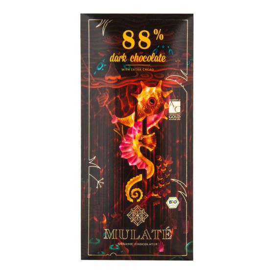 Čokoláda hořká 88% extra kakao 80 g BIO   MULATÉ