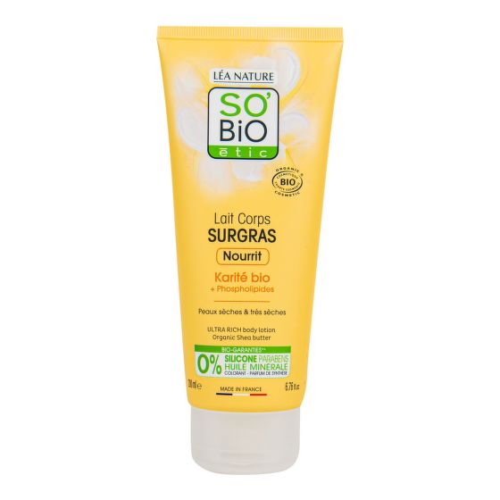 Mléko tělové ultra výživné s karité 200 ml BIO   SO’BiO étic