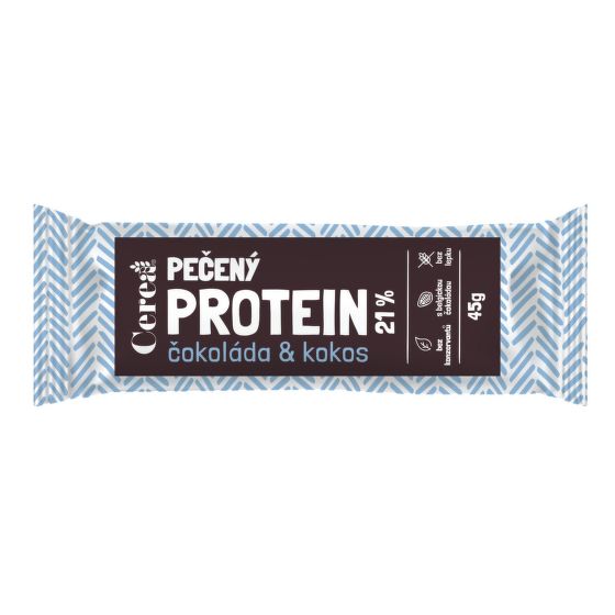 Tyčinka Pečený protein čokoláda a kokos 45 g   CEREA 