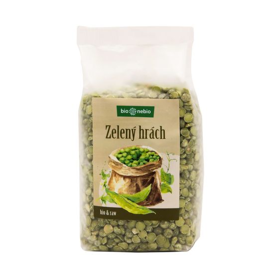 Hrách zelený půlený 500 g BIO   BIO NEBIO