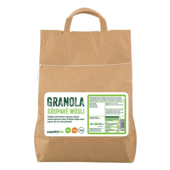 Granola - Křupavé müsli 5 kg BIO   COUNTRY LIFE