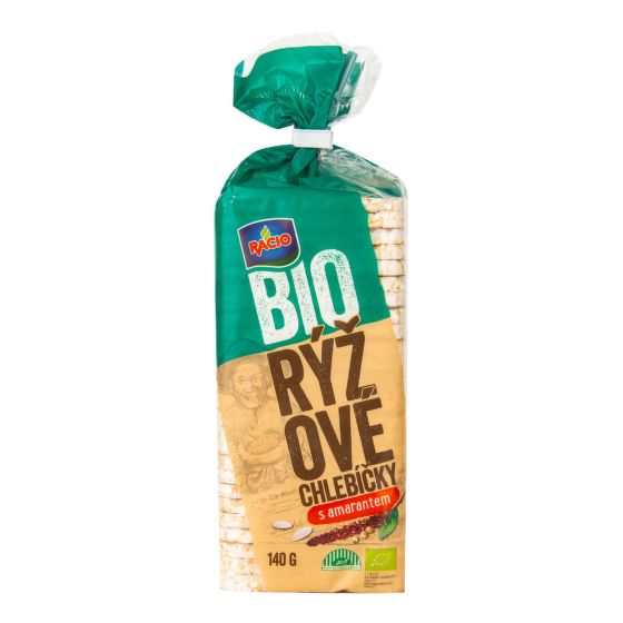 Chlebíčky rýžové s amarantem bezlepkové 140 g BIO   RACIO