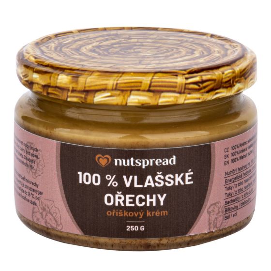 Krém z pražených vlašských ořechů 250 g   NUTSPREAD