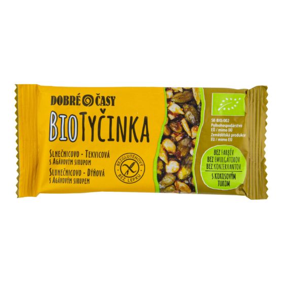 Tyčinka slunečnicovo-dýňová 40 g BIO   DOBRÉ ČASY