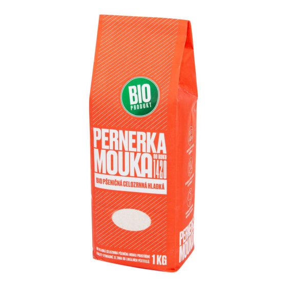 Mouka pšeničná celozrnná hladká 1 kg BIO   PERNERKA