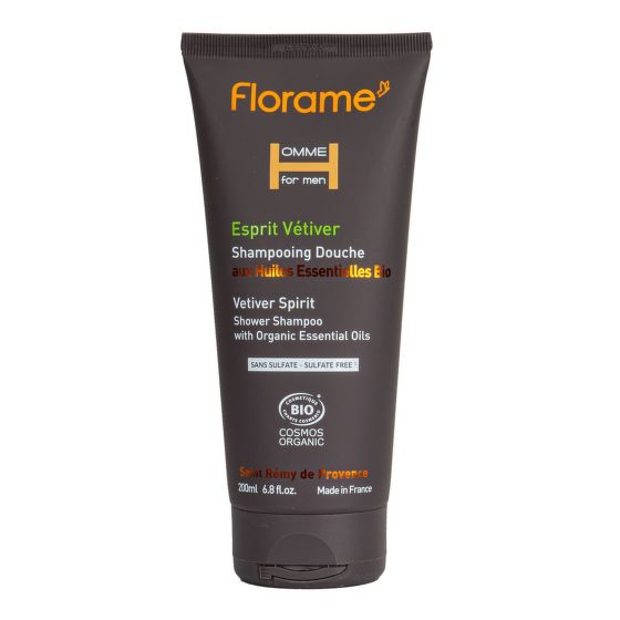 Sprchový šampon HOMME Esprit Vétiver 200 ml BIO   FLORAME