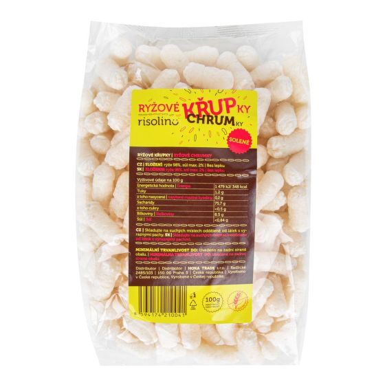 Křupky rýžové solené 100 g   RISOLINO