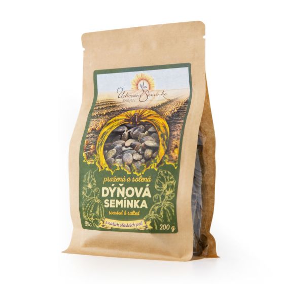 Dýňová semínka pražená solená 200 g BIO   FARMA UCHOVANÉ SEMÍNKO