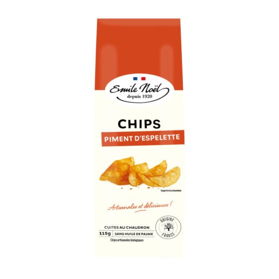 Chipsy bramborové pálivá paprika 115 g BIO   EMILE NOËL