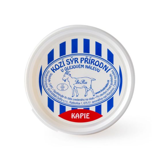 Sýr kozí v olejovém nálevu s paprikou 190 g   BIOFARMA DORA
