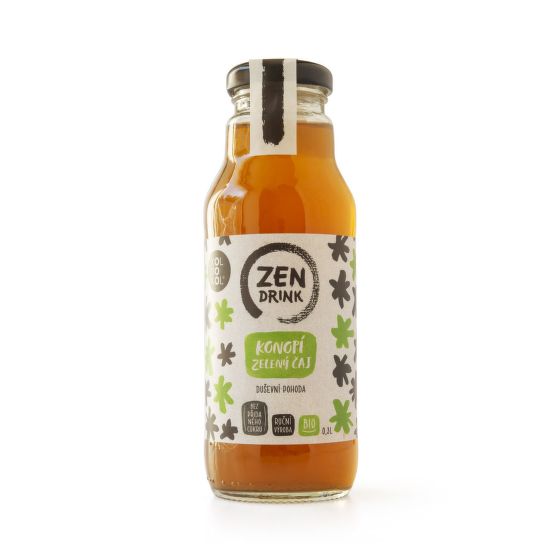 Nápoj ZEN zelený čaj a konopí 300 ml BIO   KOLDOKOL