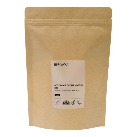 VÝPRODEJ!!!Vločky ovesné bezlepkové 500 g BIO   LIFEFOOD